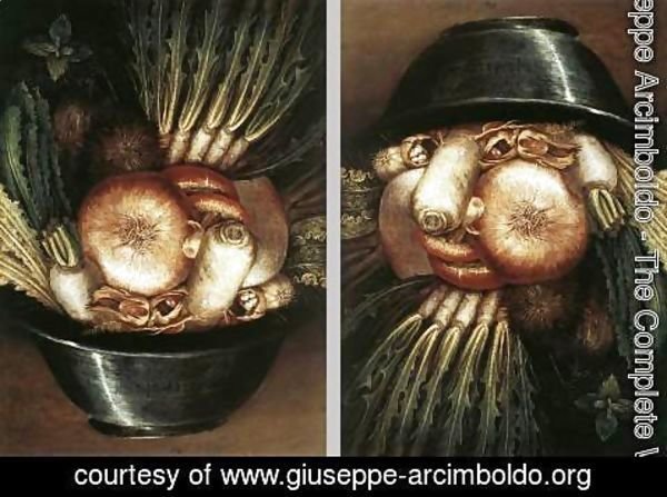 Giuseppe Arcimboldo - Vegetables In A Bowl Or The Gardener