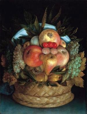 Giuseppe Arcimboldo - Fruits in a basket