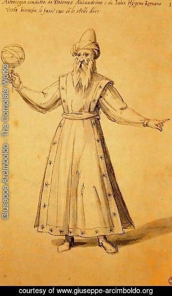 Giuseppe Arcimboldo - Design of a dress for Astrology