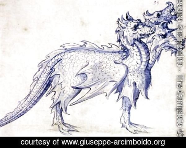 Giuseppe Arcimboldo - Sketch for a Cerberus